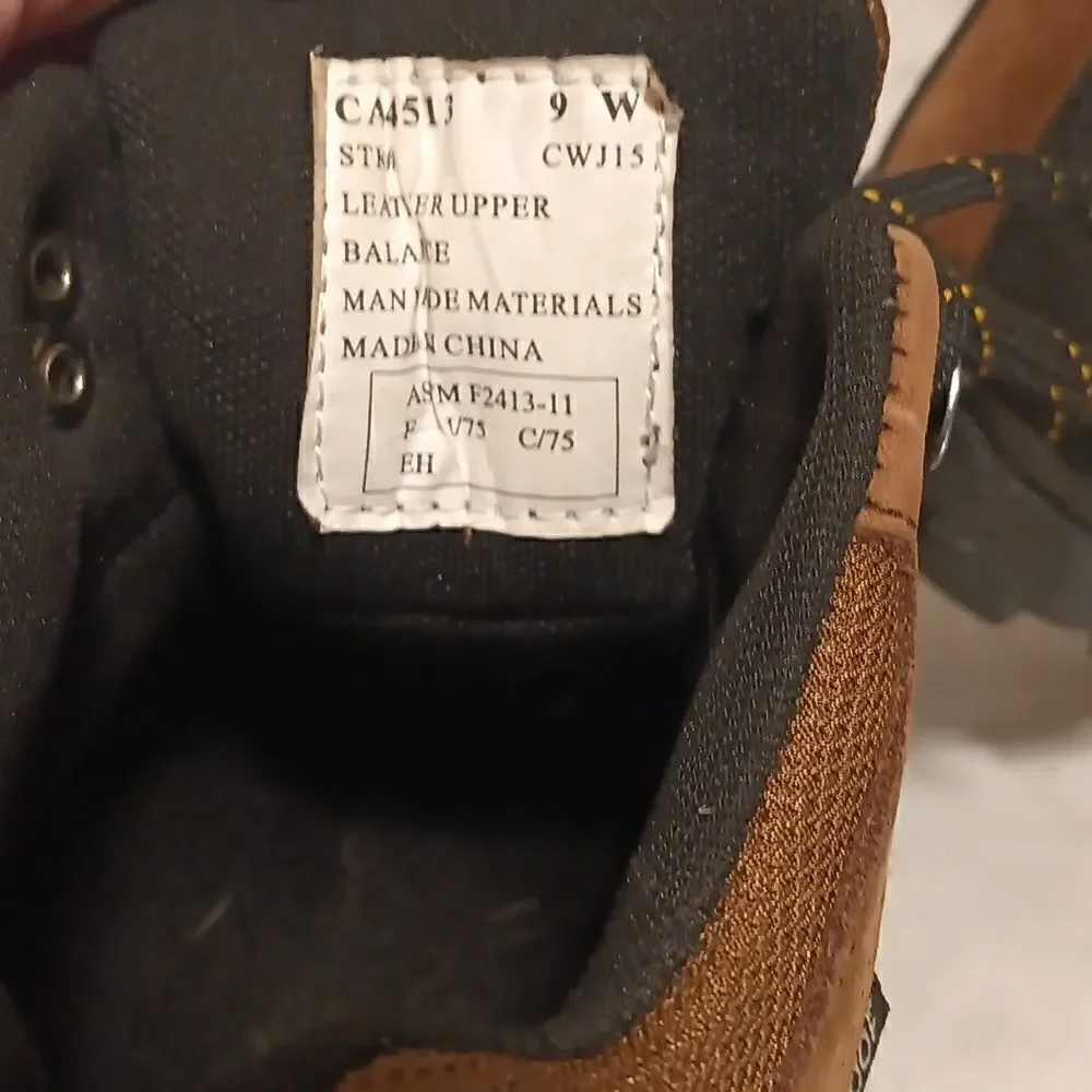 Carolina 4x4 steel toe waterproof hiking boots CA 4513 Brown leather size 9W